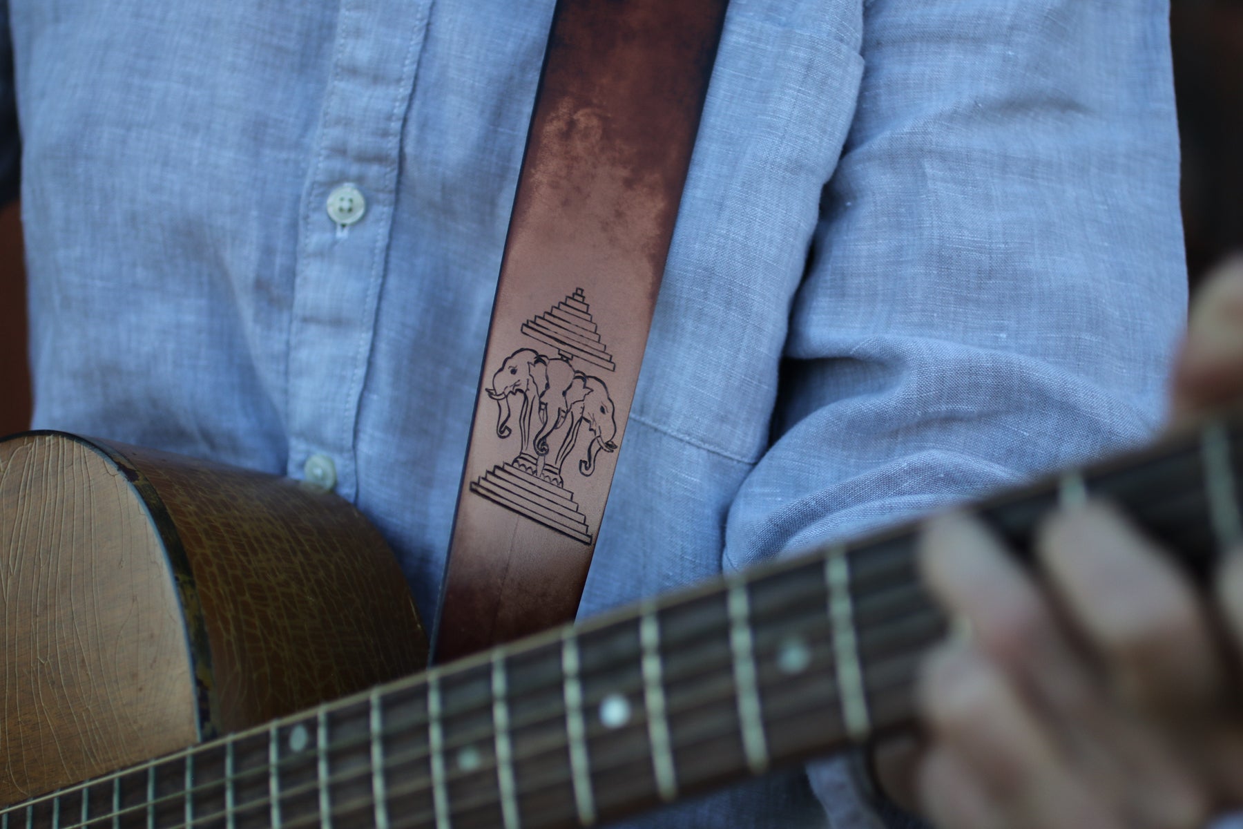 Custom Laos Guitar Strap