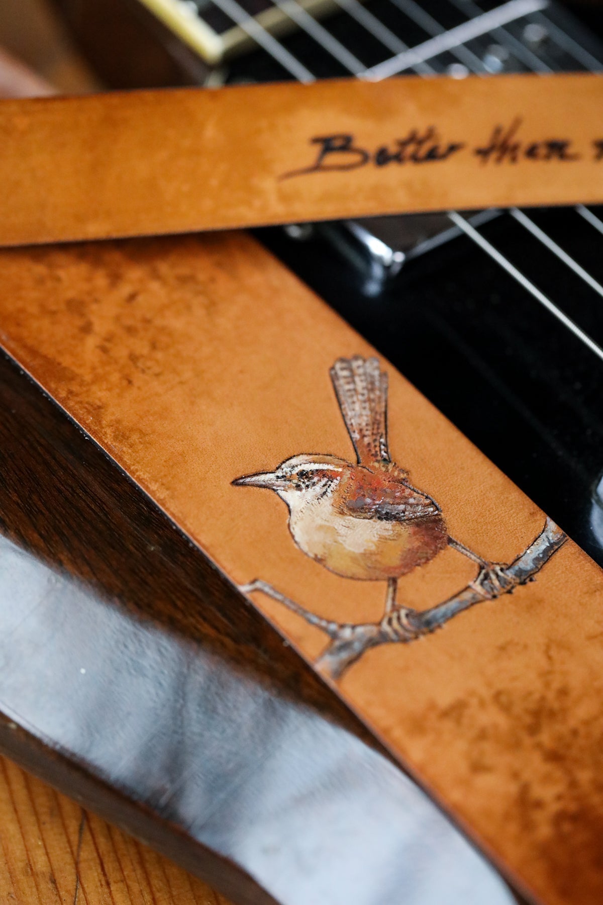 Custom Wren Guitar Strap
