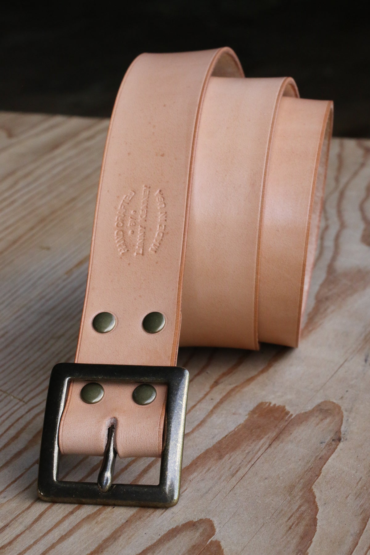 Italian leather dress belt