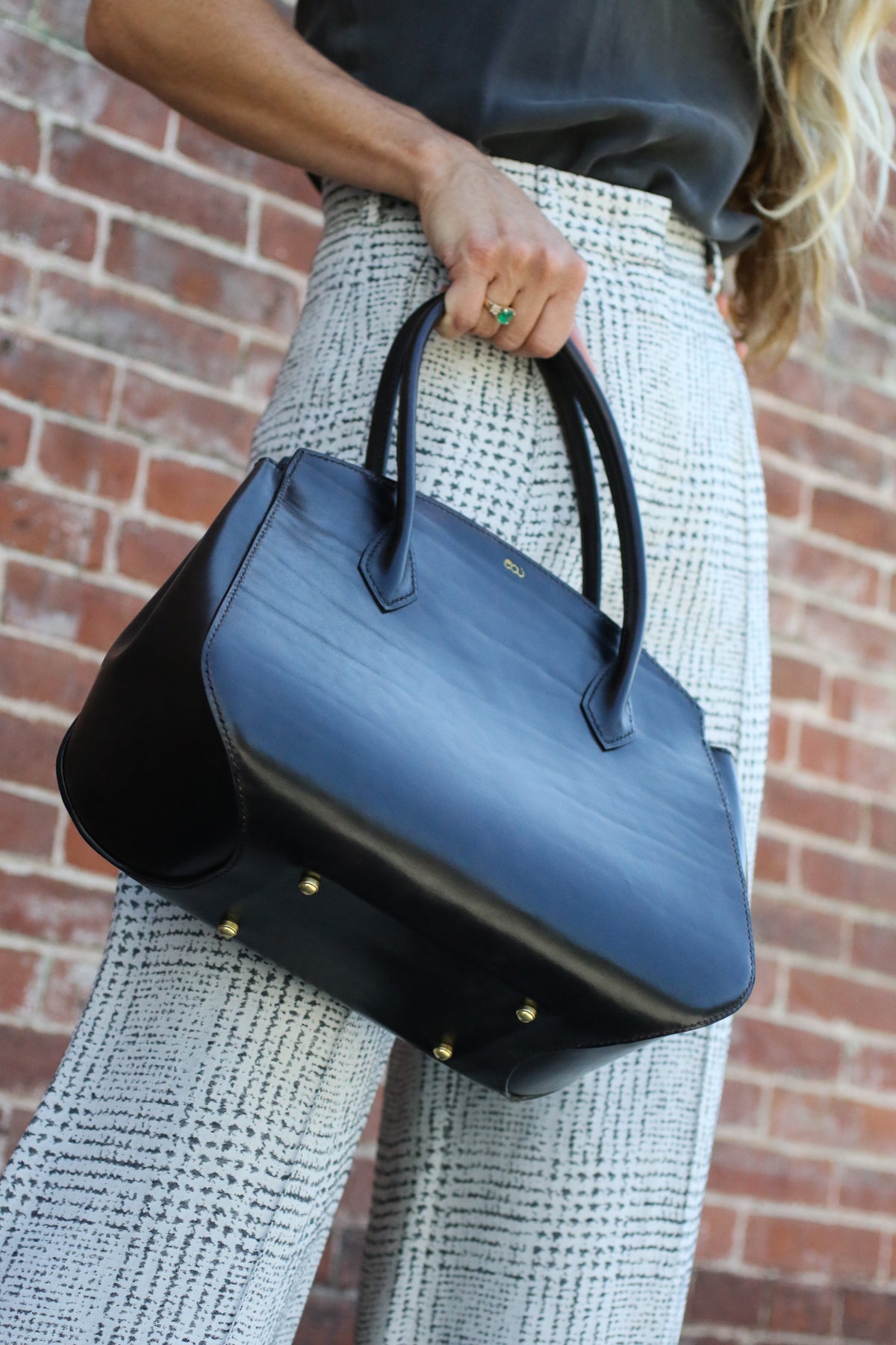 Luxury leather handbag by LK