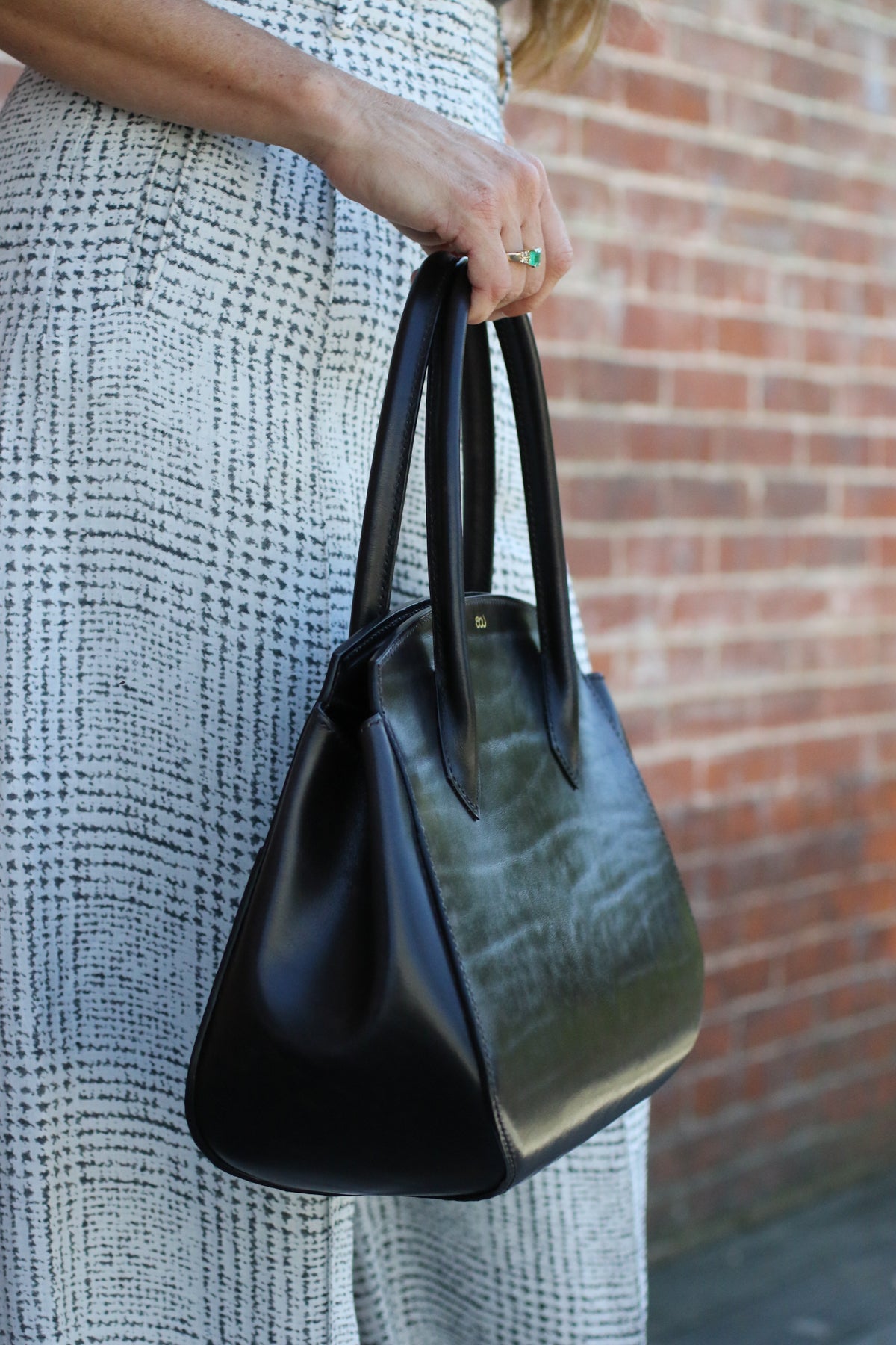 Luxury leather handbag by LK