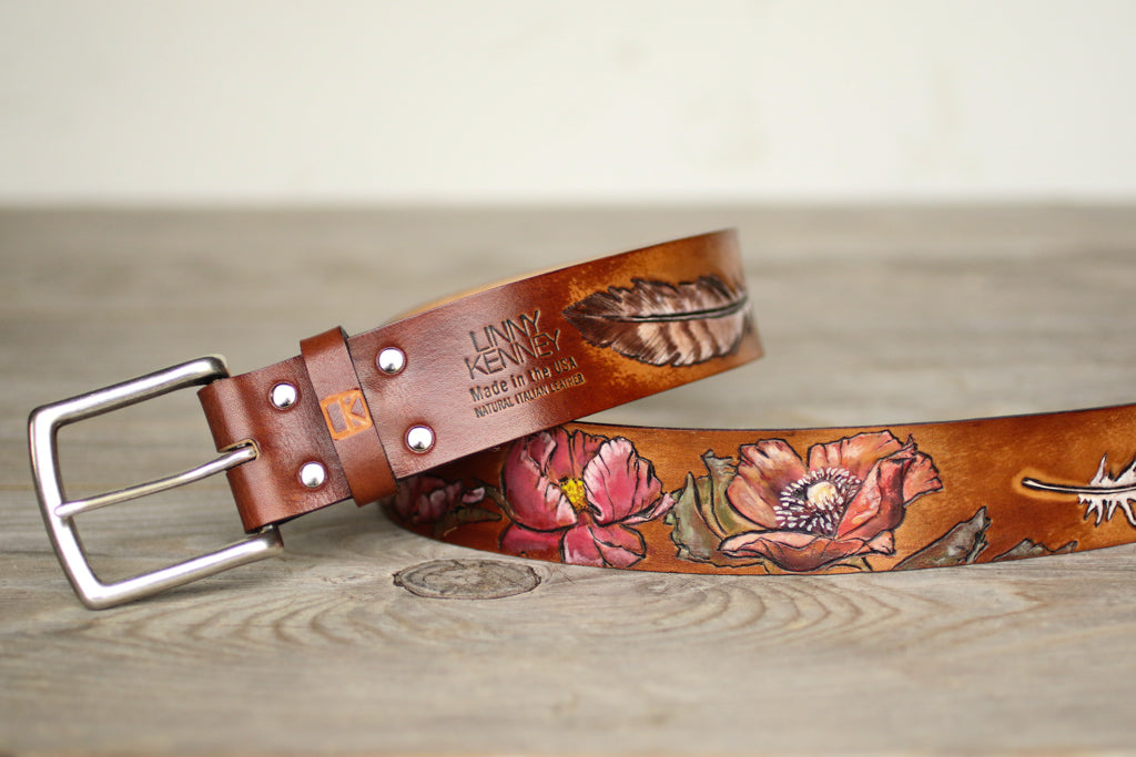 Feathers and Flowers Belt