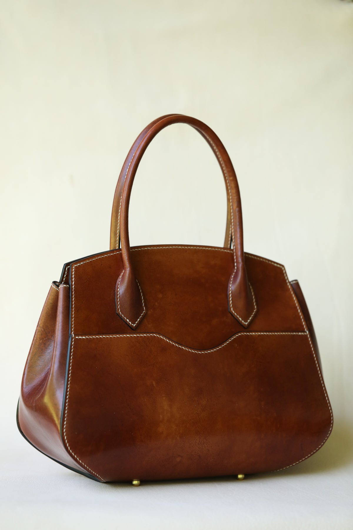 luxury vachetta leather bag by LK