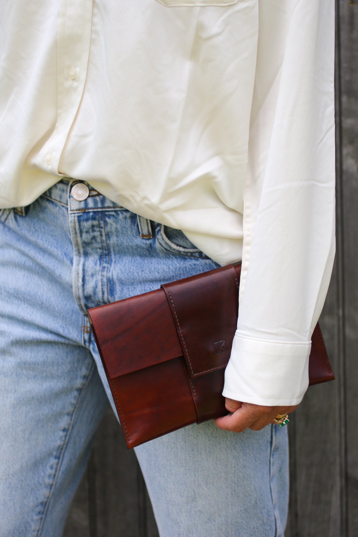 Italian Leather Clutch