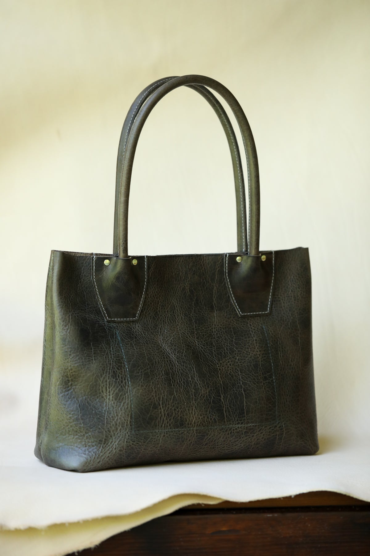ready to ship. American Bison Diana Tote in Dark Grey