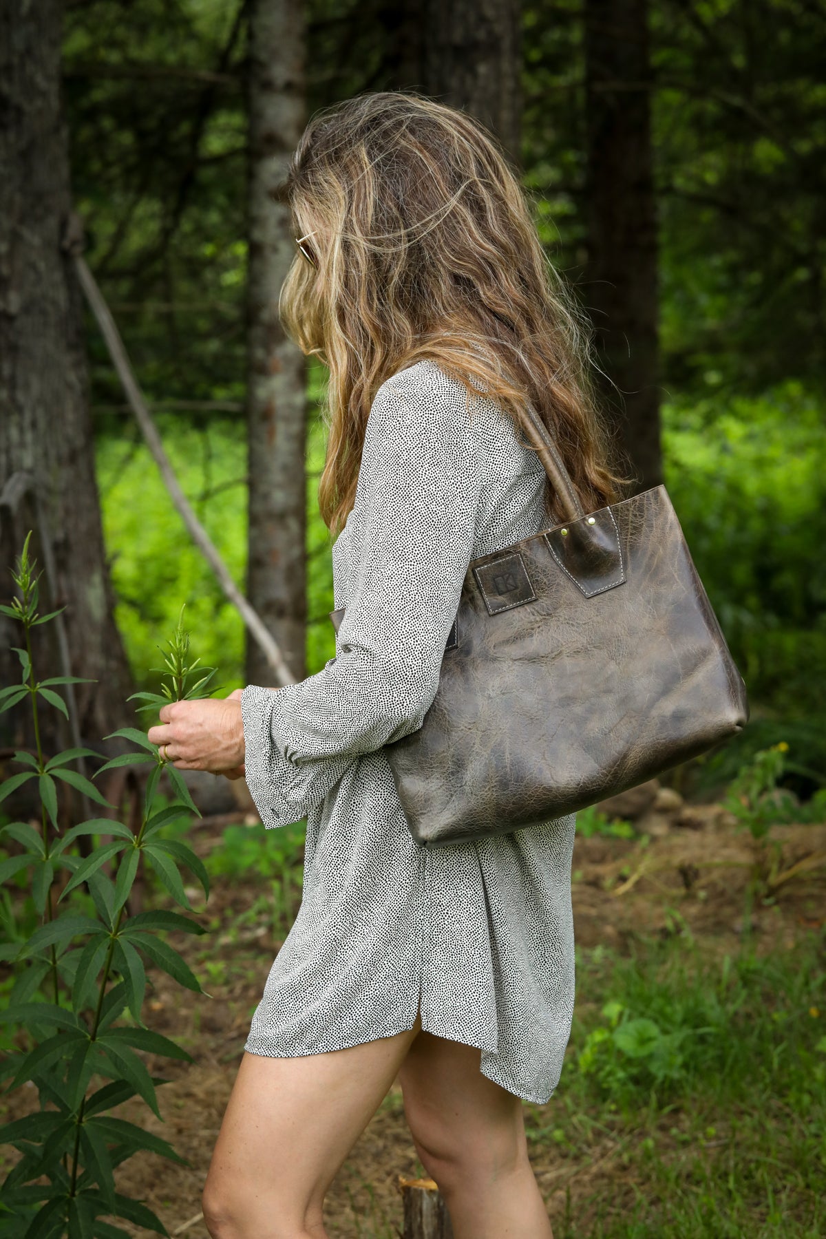 AMERICAN BISON LEATHER TOTE