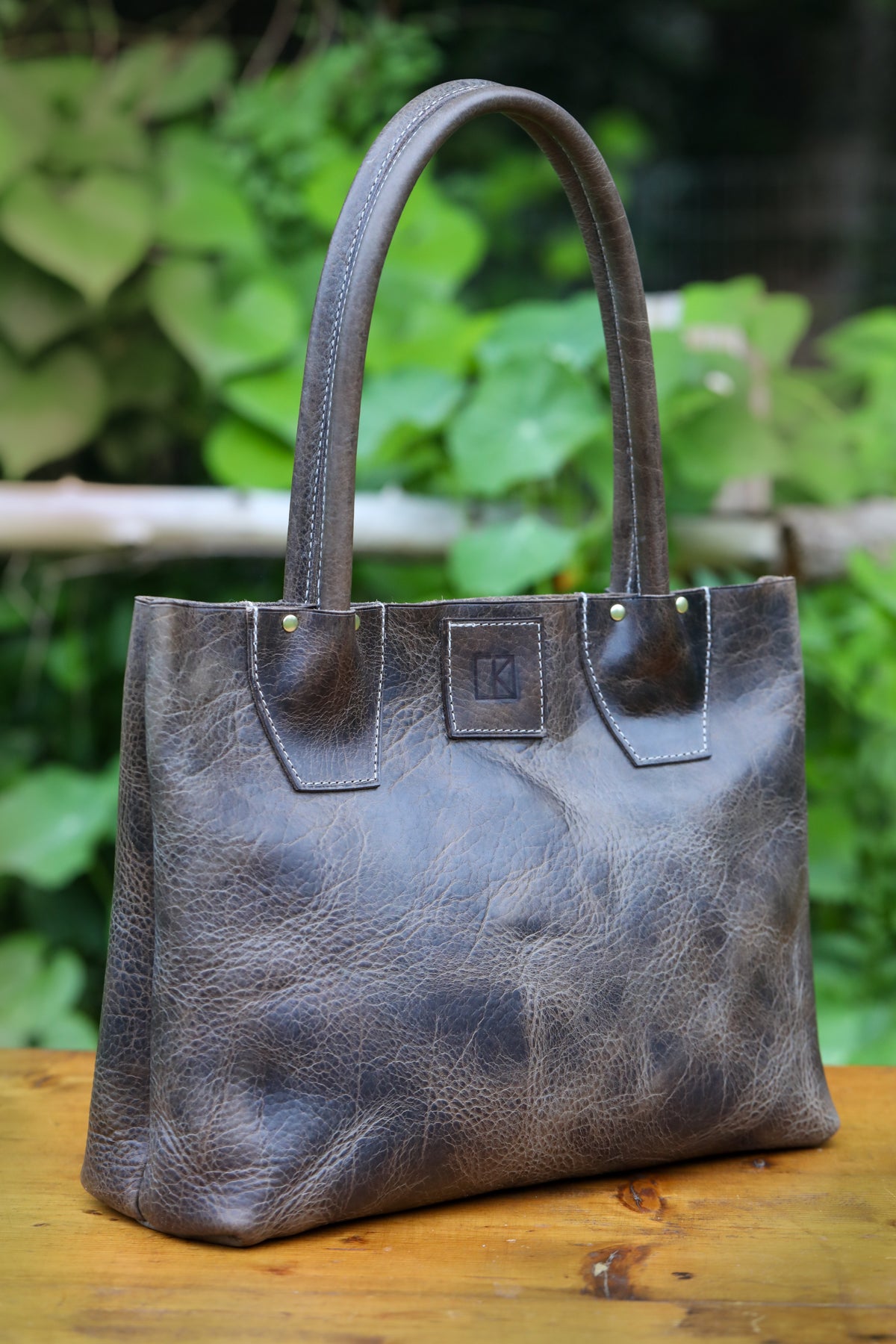 American Bison Diana Tote in Dark Grey READY TO SHIP