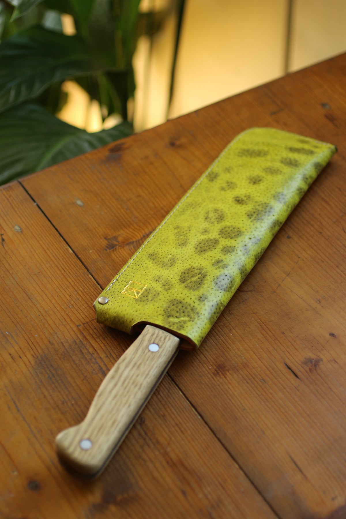 fish leather knife sheath