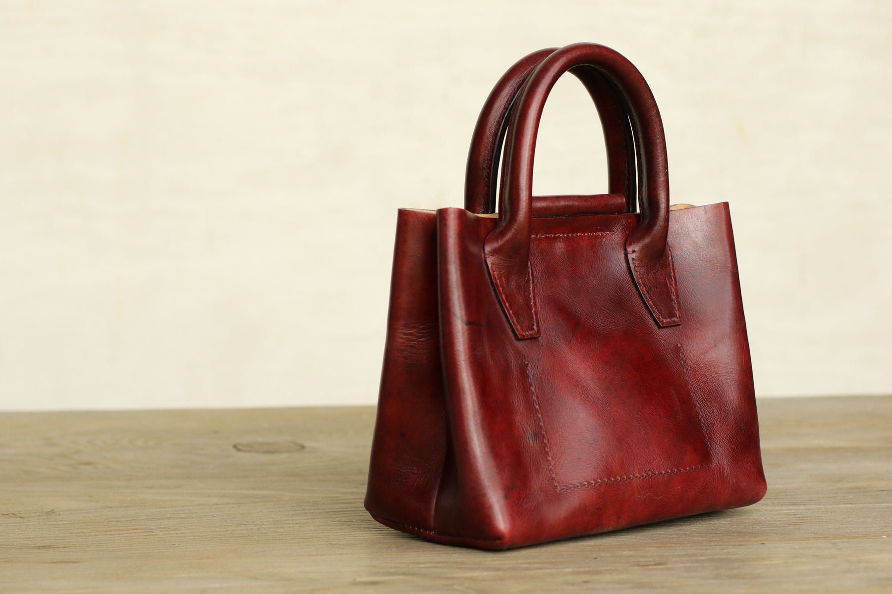 Mini Tote in "Red Wine"
