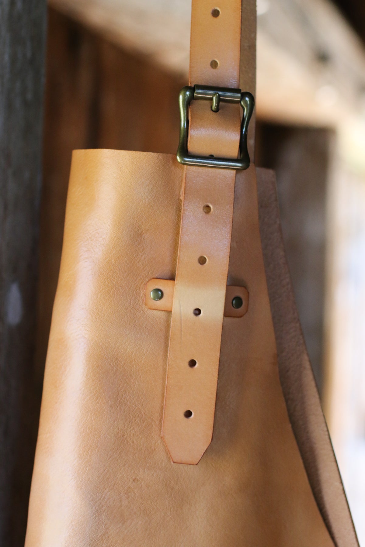 Italian leather full apron