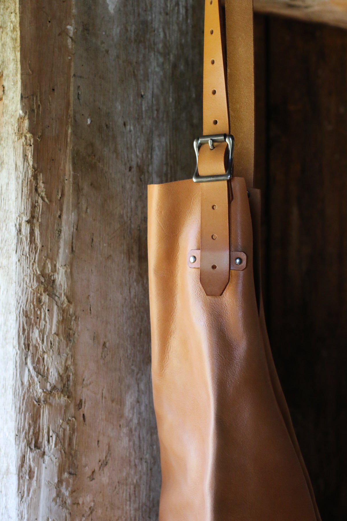 Italian leather full apron