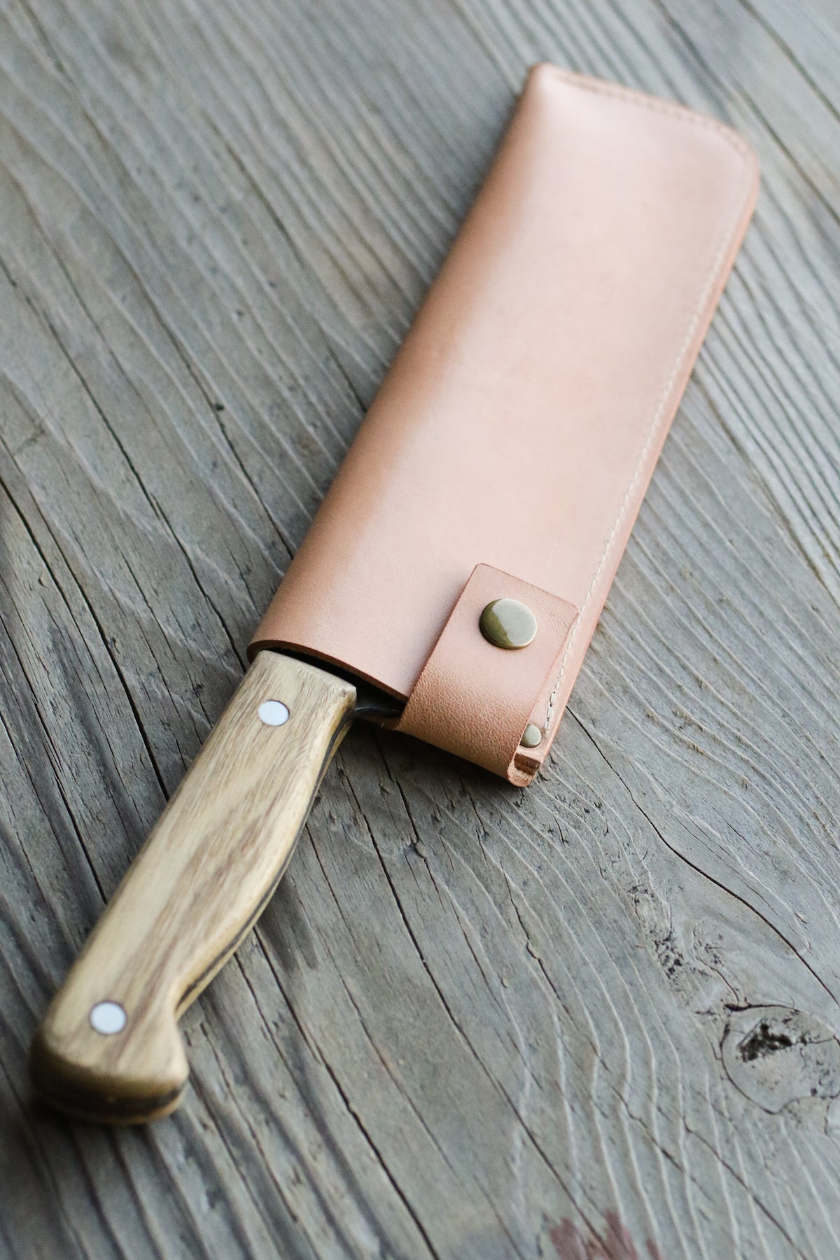 natural leather knife sheath