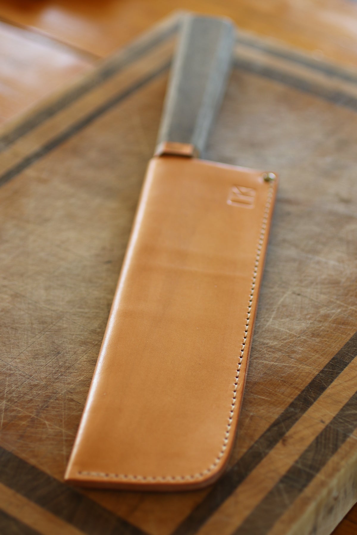 natural leather sheath