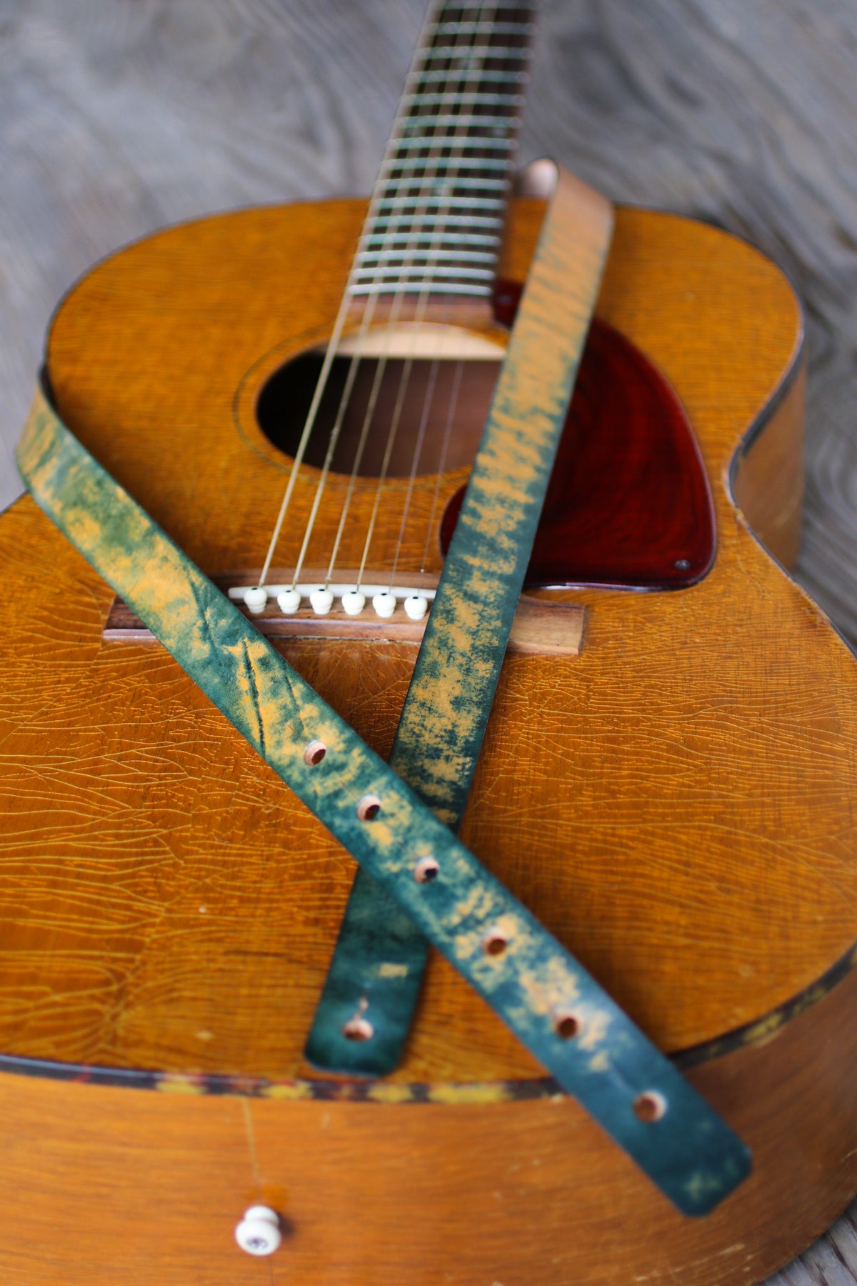 One Inch Fire & Water Guitar Strap