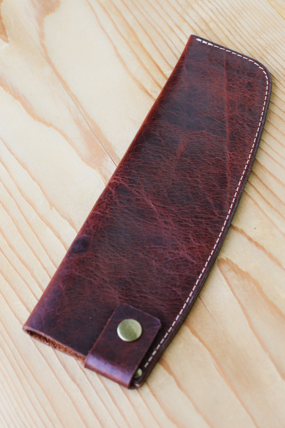 American Bison Leather Knife Sheath