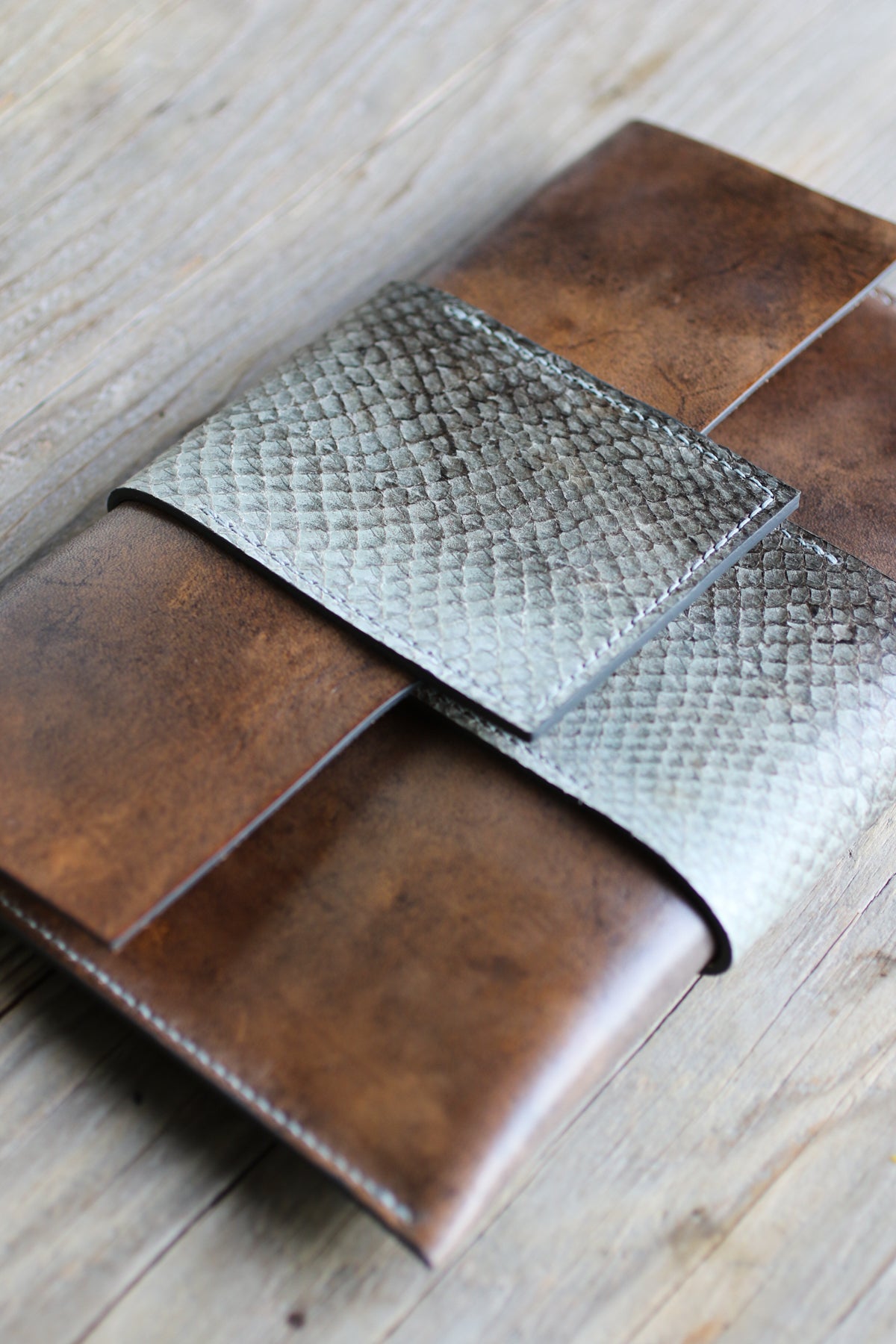 Fish Leather Clutch