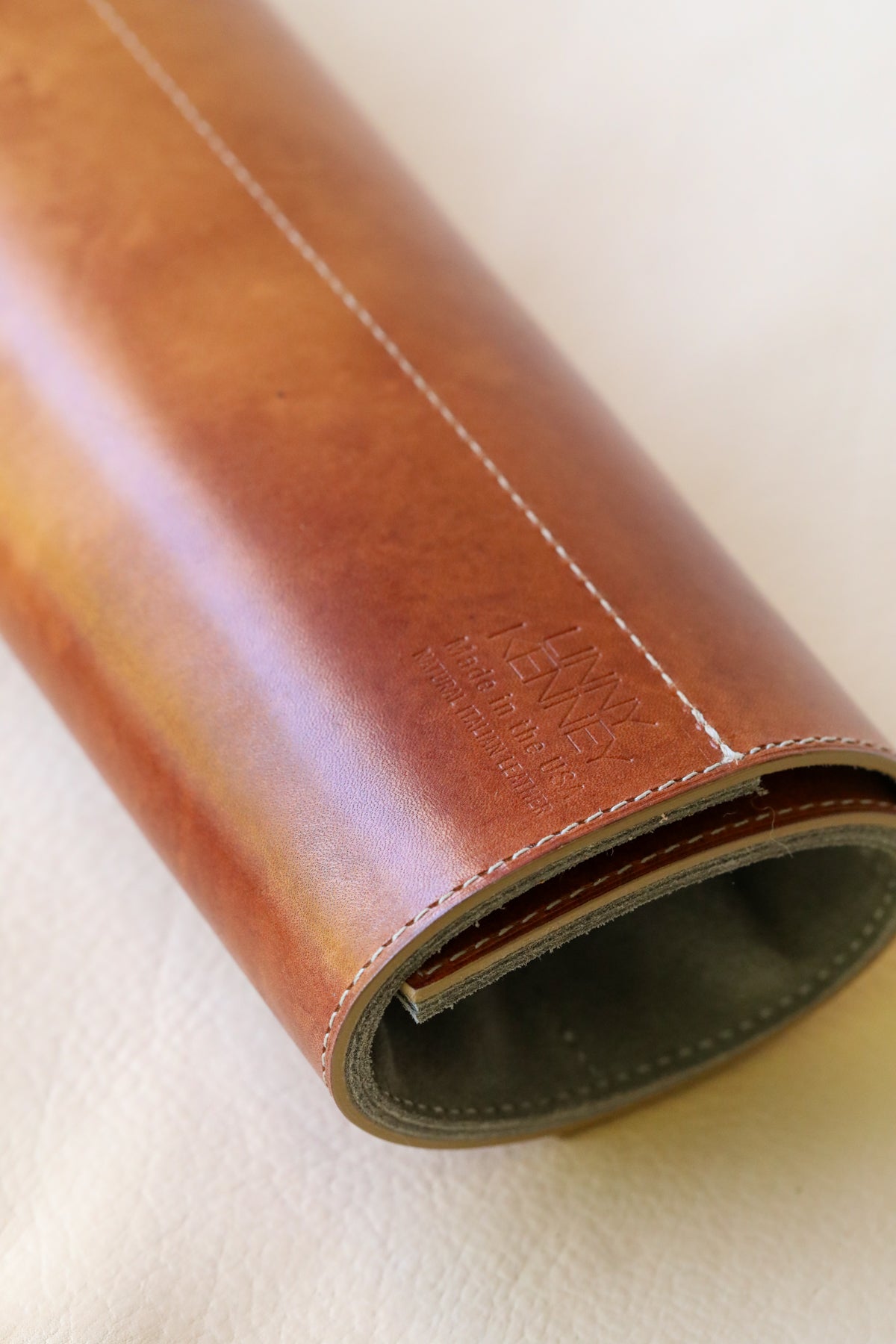 Timber 5-slot Italian Leather Knife Roll - Ready To Ship.