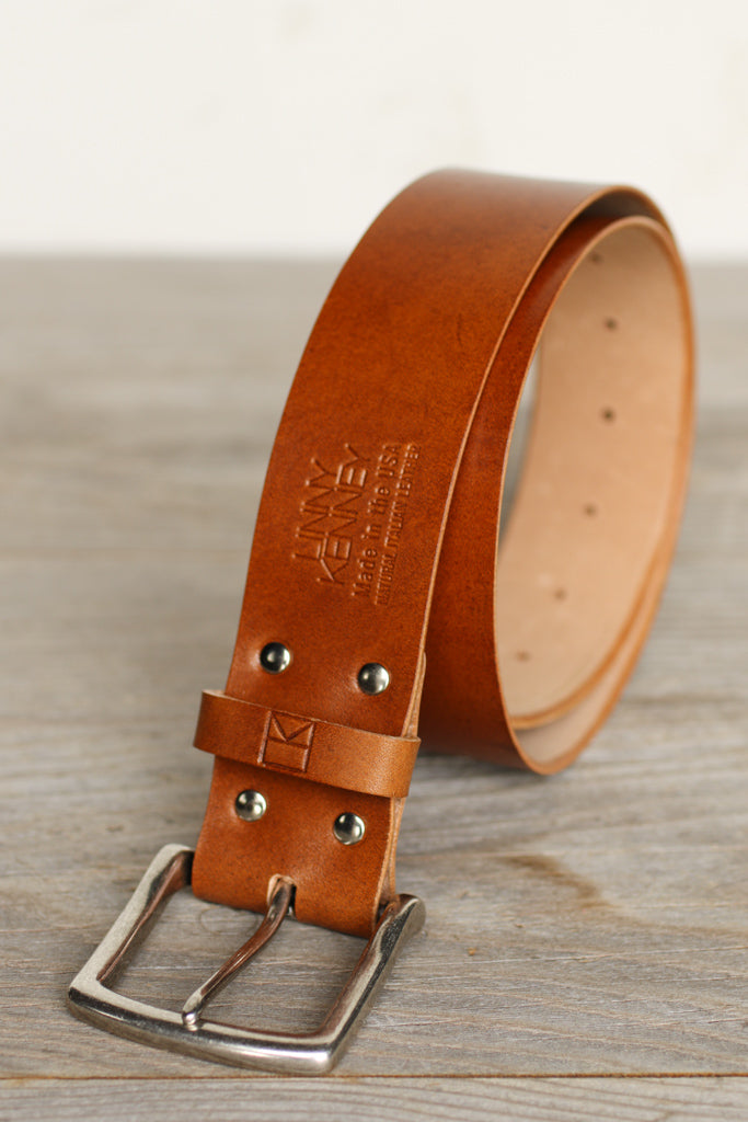 Italian leather brown belt