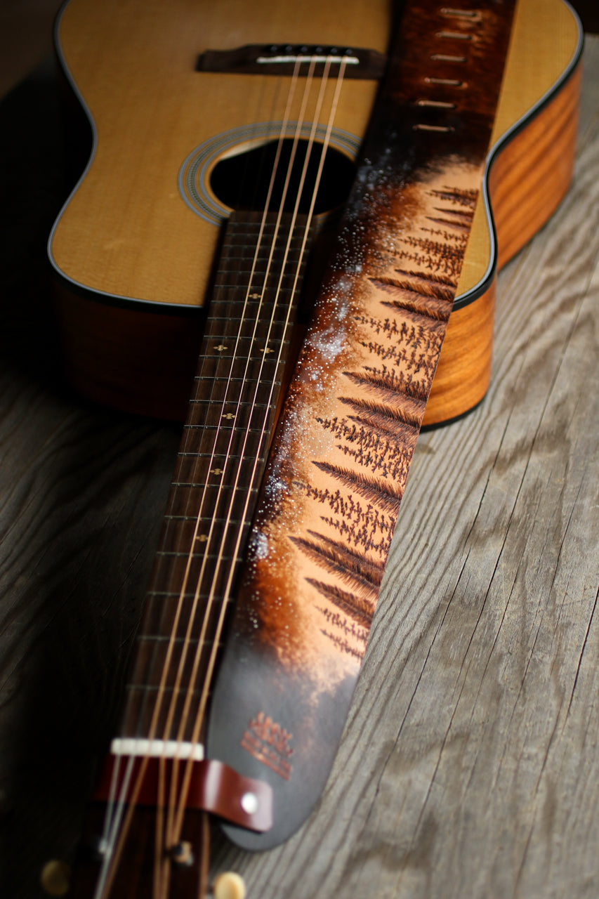Boreal Forest Custom Guitar Strap