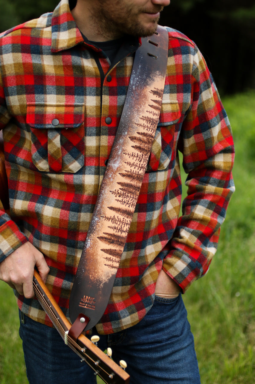 Boreal Forest Custom Guitar Strap