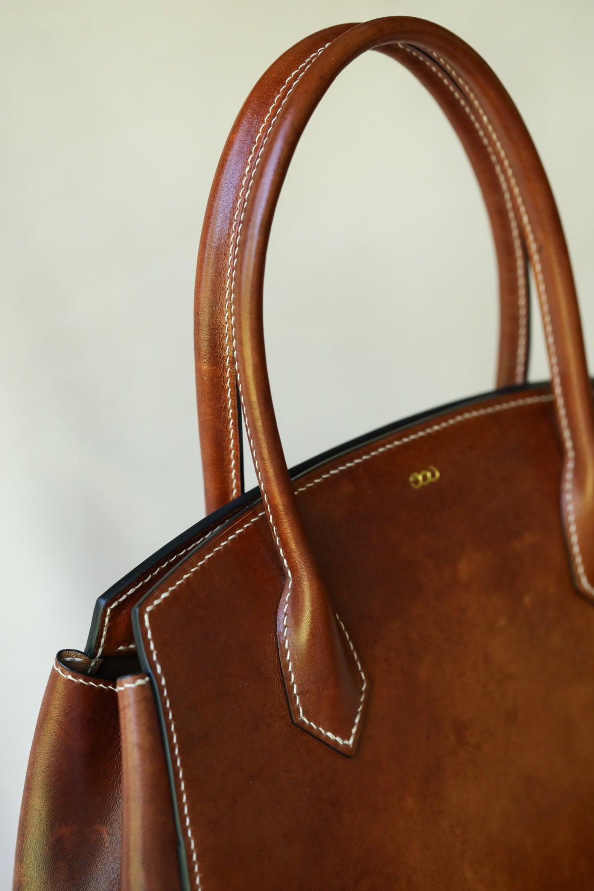 luxury vachetta leather bag by LK