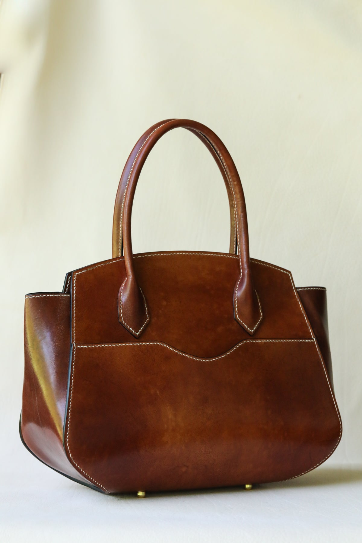 luxury vachetta leather bag by LK