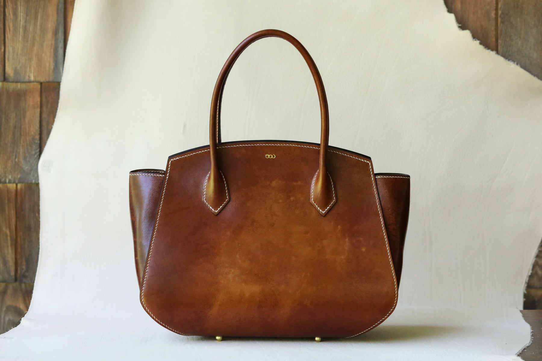 luxury vachetta leather bag by LK