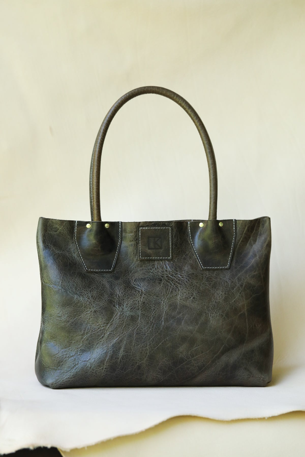 ready to ship. American Bison Diana Tote in Dark Grey