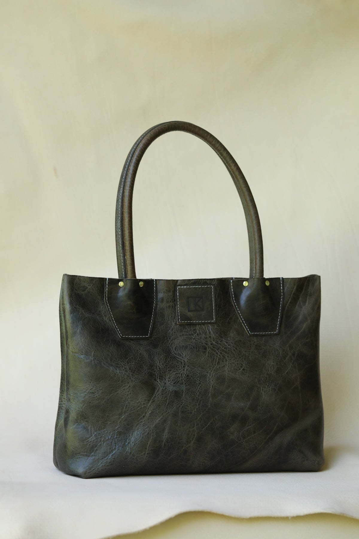 ready to ship. American Bison Diana Tote in Dark Grey