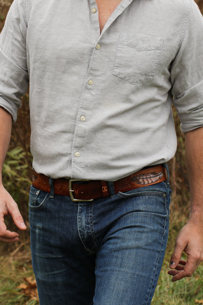 Feathers and Flowers Belt