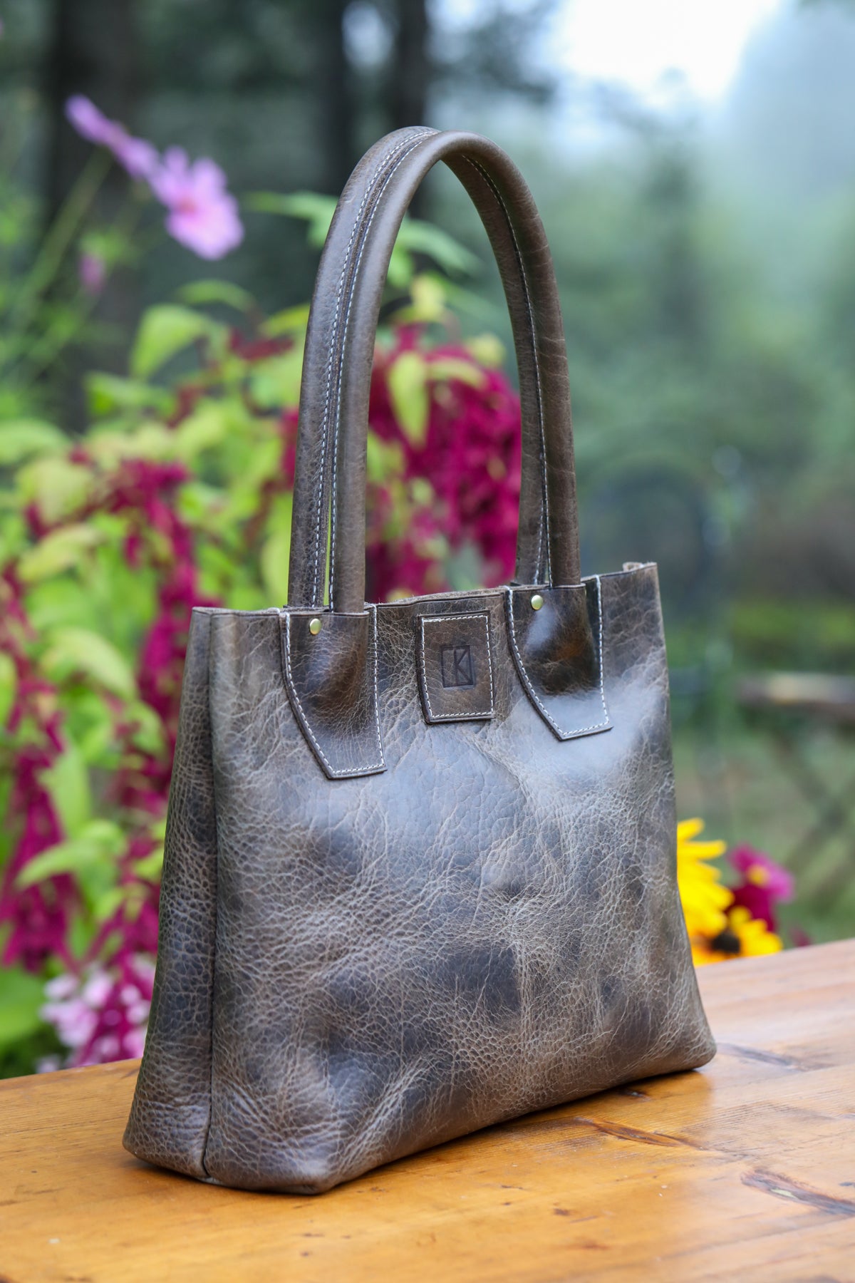 American Bison Diana Tote in Dark Grey READY TO SHIP