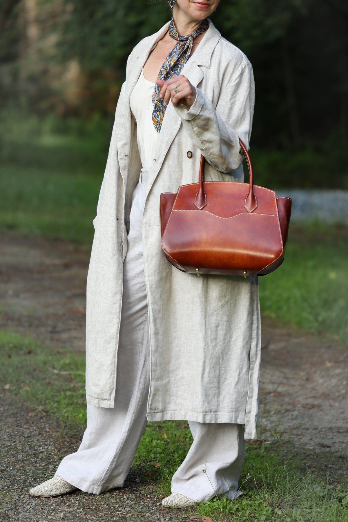 luxury vachetta leather bag by LK