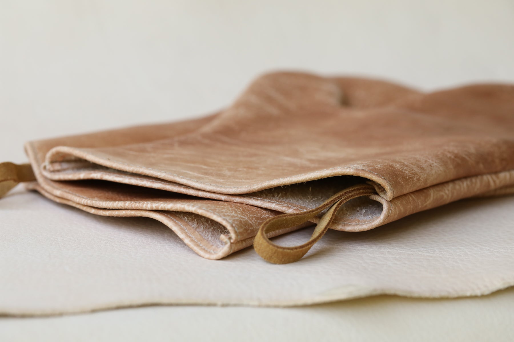 ready to ship. Light Timber Oven Mitt Pair