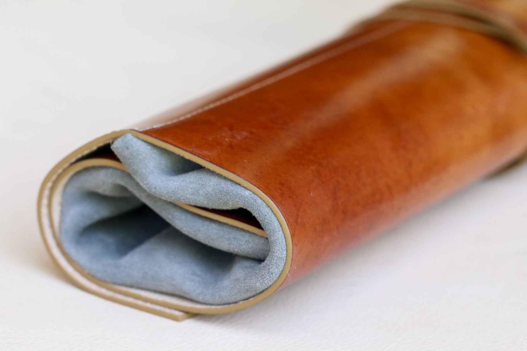 Timber 5-slot Italian Leather Knife Roll - Ready To Ship.